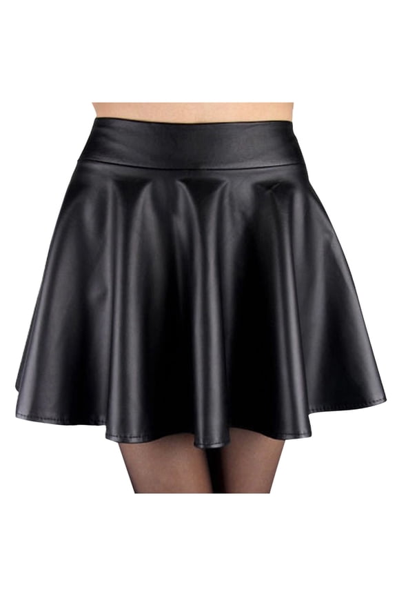 Fashion Ladys Leather Skirt High Waist Creased Skirt Solid Casual Base Skirt Corduroy Skirt Western Skirt Chiffon Skirt Ballet Skirts for Girls Spandex Skirts for Women Animal Print Skirt 50s Poodle