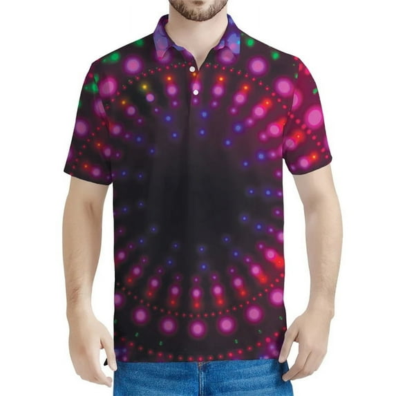 Fashion Lava Graphic Polo Shirts For Men Trend Personality Casual Fun Printed Streetwear Male Summer Fashion Short Sleeves Tops