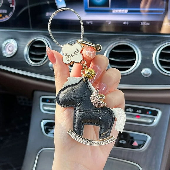 Fashion Leather Key Rings for Men and Women Keychain Gift Car Keys, Backpacks, and Purses