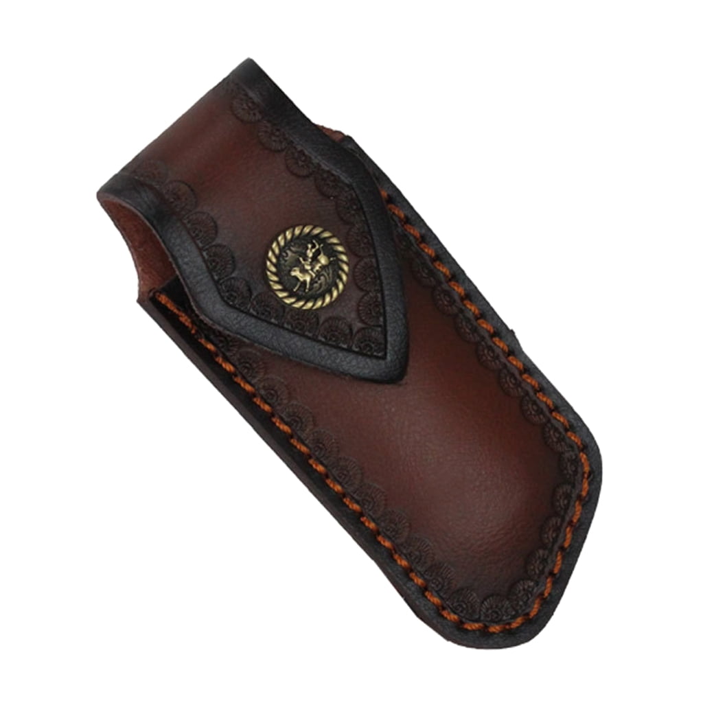 Fashion Leather Knife Covers Folding Knife Pouches Leather Sheath Tool
