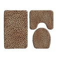 thumbnail image 1 of Fashion Leopard Pattern 3pcs Bath Mats Bathroom Toilet Rug Carpet Flannel Non-slip Bathroom Decor Grey cheetah Bath Mat Sets Rug, 1 of 5