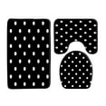 thumbnail image 1 of Fashion Leopard Pattern 3pcs Bath Mats Bathroom Toilet Rug Carpet Flannel Non-slip Bathroom Decor Grey cheetah Bath Mat Sets Rug, 1 of 5