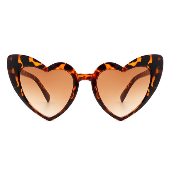 Fashion Leopard Print Cat Eye Sunglasses - Gradient Brown Lens UV Protection Stylish Daily Outfit Eyewear