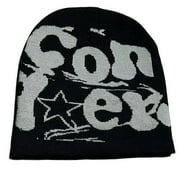Fashion Letter Beanie Hat for Women Men Comfortable Knit Hat PullOver Cap Girls Y2K Skull Cap Sport Hat Adult Headdress