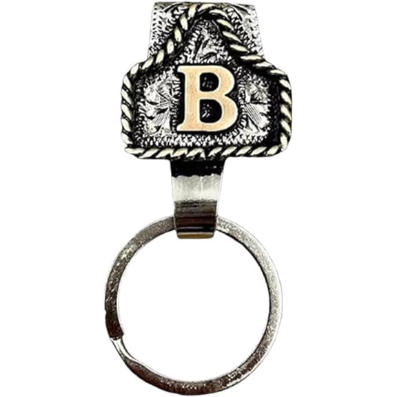Fashion Letter Design Holder Keychain Secure Belt Keyring Clip Design Metal Decoration For Men Everyday Use