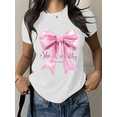 thumbnail image 1 of Fashion Letter Tee Top Made from cotton for ultimate softness and breathability Soft Cotton Colors White Sizes S-5XL, 1 of 5