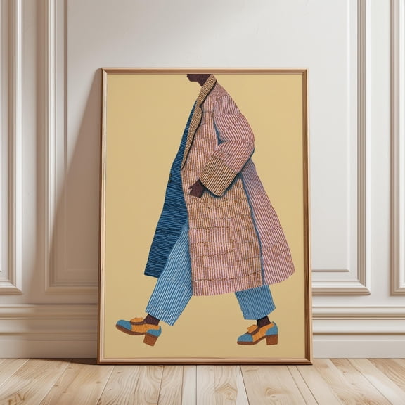 Fashion Line Colour Block Poster Unframed Paper Print