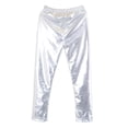 thumbnail image 1 of Fashion Little Girls' Metallic Color Shiny Stretch Leggings, 1 of 6