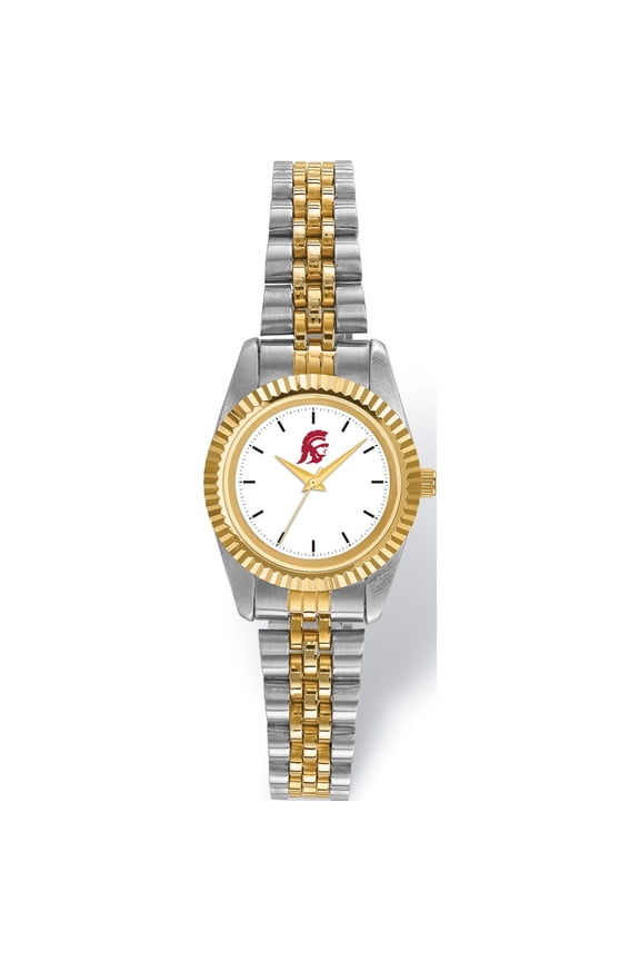 Fashion Logoart University Of Southern California Pro Two-Tone Ladies Watch (6.5 X 13) Made In China usc167