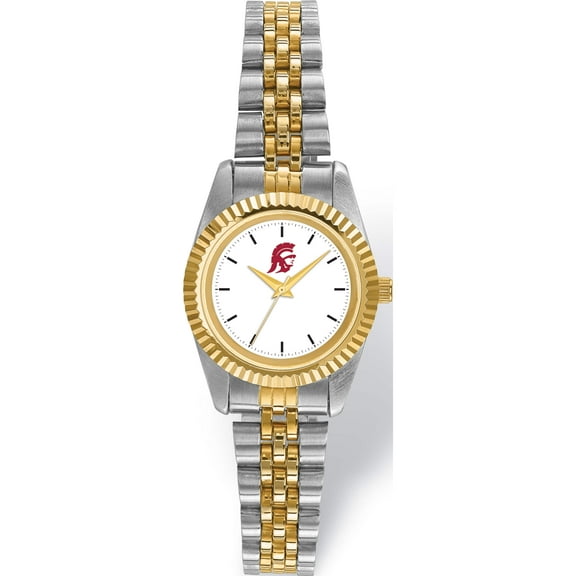 Fashion Logoart University Of Southern California Pro Two-Tone Ladies Watch (6.5 X 13) Made In China usc167