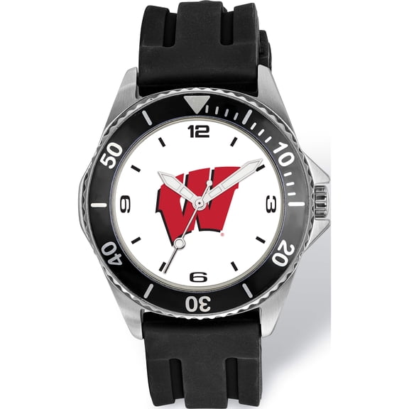Fashion Logoart University Of Wisconsin Collegiate Gents Watch (9 X 22) Made In China uwi169