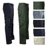 MULTITRUST Fashion Long Pants Black Grey Beige Heavy duty Combat Cargo Work Trousers with knee pad pockets