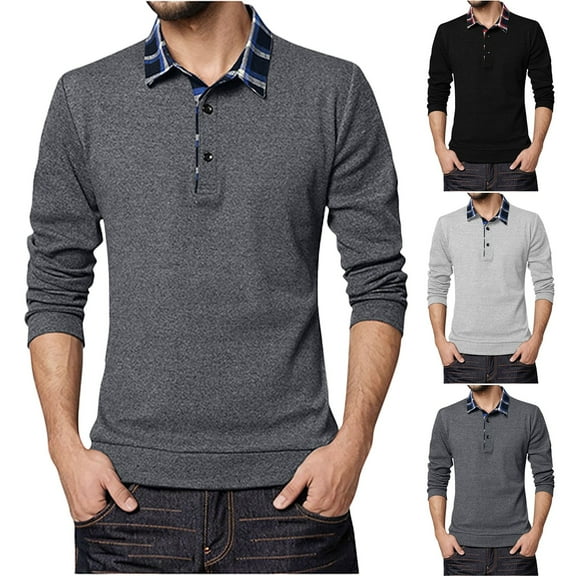 Fashion Long Sleeve Shirts for Mens Plus Size Lapel Button Striped Loose Casual d Shirt Save to 65% Off!
