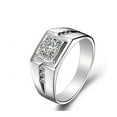 thumbnail image 1 of Fashion Luxury Gothic White Zircon Ring Silver Plated Gold Filled Jewelry Vintage Hip-hop Rings For Female Gift, 1 of 1