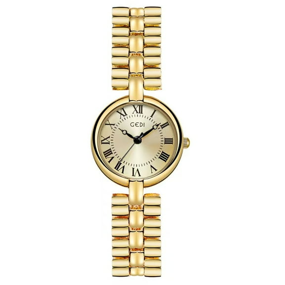 Fashion Luxury Vintage Dial Watch Women's Alloy Bracelet Watches Waterproof Quartz Watch