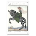 thumbnail image 1 of Fashion Magazine - January 15 1926 - Zebra and Model - Vintage Magazine Cover by André Édouard Marty - 8 x 12 inch Vintage Metal Tin Sign, 1 of 4
