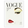 thumbnail image 1 of Fashion Magazine - January 1950 - Mid-Century Faces and Ideas - Vintage Magazine Cover by Erwin Blumenfeld - Bamboo Fine Art 290gsm Paper (Unframed) 12x16in, 1 of 4