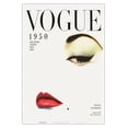 thumbnail image 1 of Fashion Magazine - January 1950 - Mid-Century Faces and Ideas - Vintage Magazine Cover by Erwin Blumenfeld - Master Art Print (Unframed) 13in x 19in, 1 of 4
