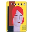 thumbnail image 1 of Fashion Magazine - October 1929 - Clothing Hats and Fur - Vintage Magazine Cover by Eduardo Garcia Benito - 8 x 12 inch Vintage Metal Tin Sign, 1 of 4