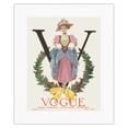 thumbnail image 1 of Fashion Magazine - October 2 1909 - Woman in Wreath - Vintage Magazine Cover by Gayle Porter Hoskins - Fine Art Rolled Canvas Print 11in x 14in, 1 of 4