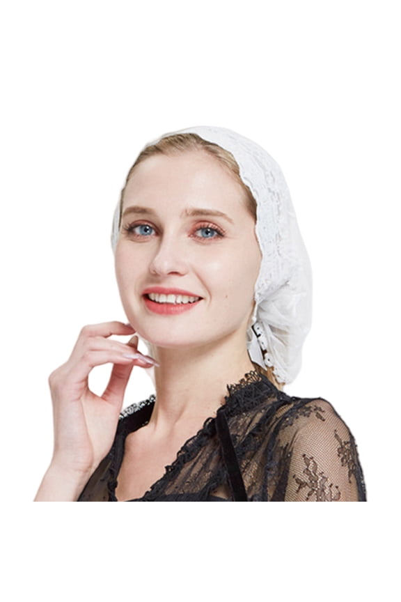 Fashion Mantilla Wedding Party Shawl for Woman Lace Trim Wrap Casual Scarves Shawls Veil Foulard Female Mantilla