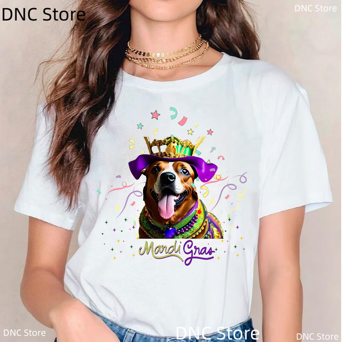 Fashion Mardi Gras lip Festival Print Women TShirt As A Birthday Gift