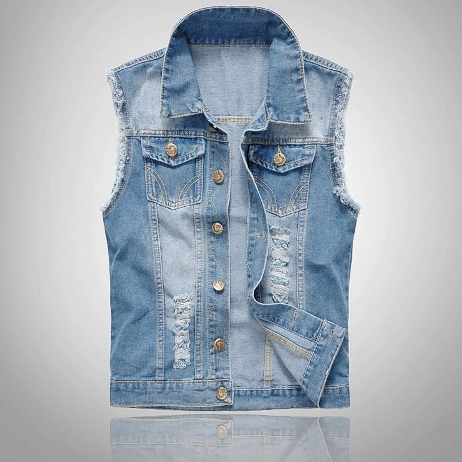 Jeans waistcoat hotsell and jacket