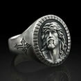 thumbnail image 1 of Fashion Men Jewelry 925 Silver Ring Punk Party Band Ring Gift Sz 6-10, 1 of 8