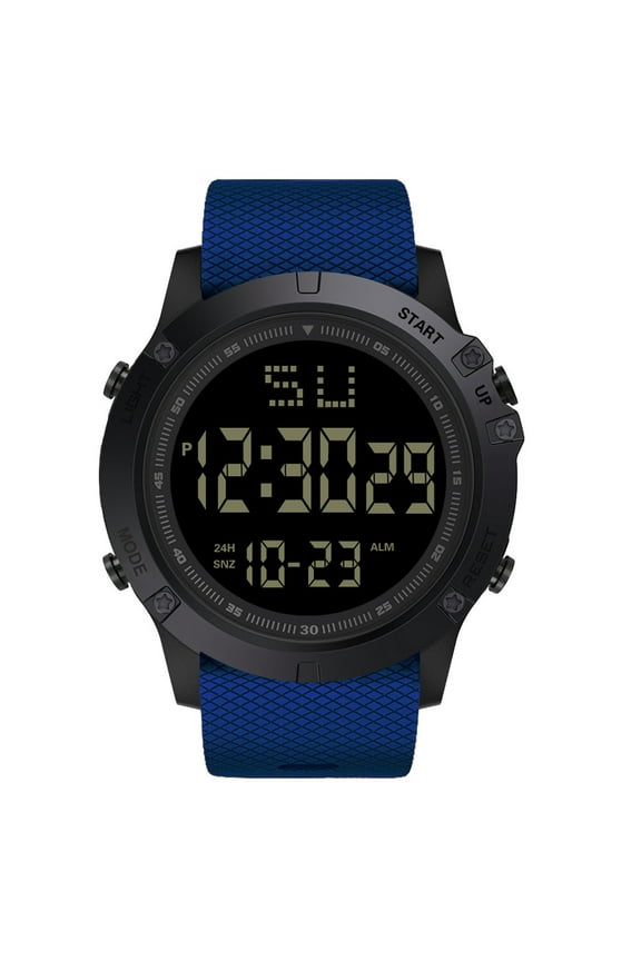 Fashion Men LED Digital Date Military Sport Rubber Quartz Watch Alarm Waterproof