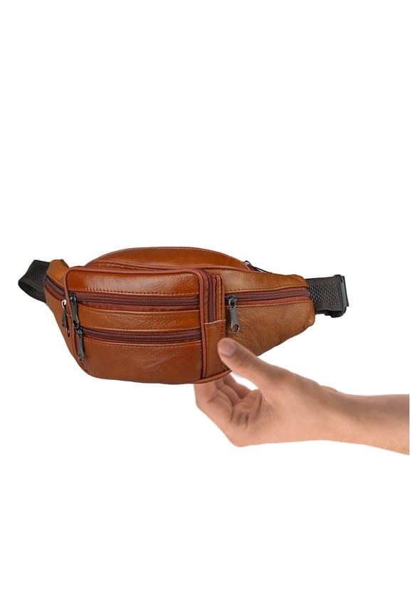 Fashion Men PU Waist Packs Men Travel Waist Pack Necessity Waist Belt Bag