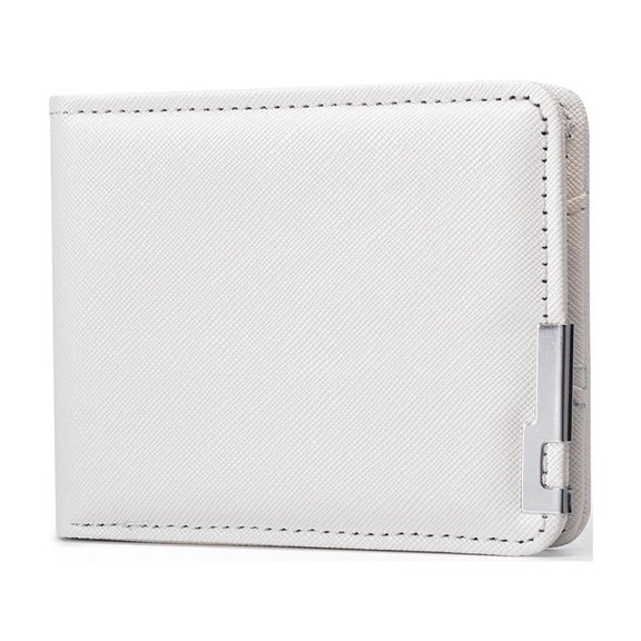 Fashion Men Short Wallet PU Leather Coin Purse Korean Style Iron Edge Multi-card Slot Wallet Trendy Business Card Bag Money Bag