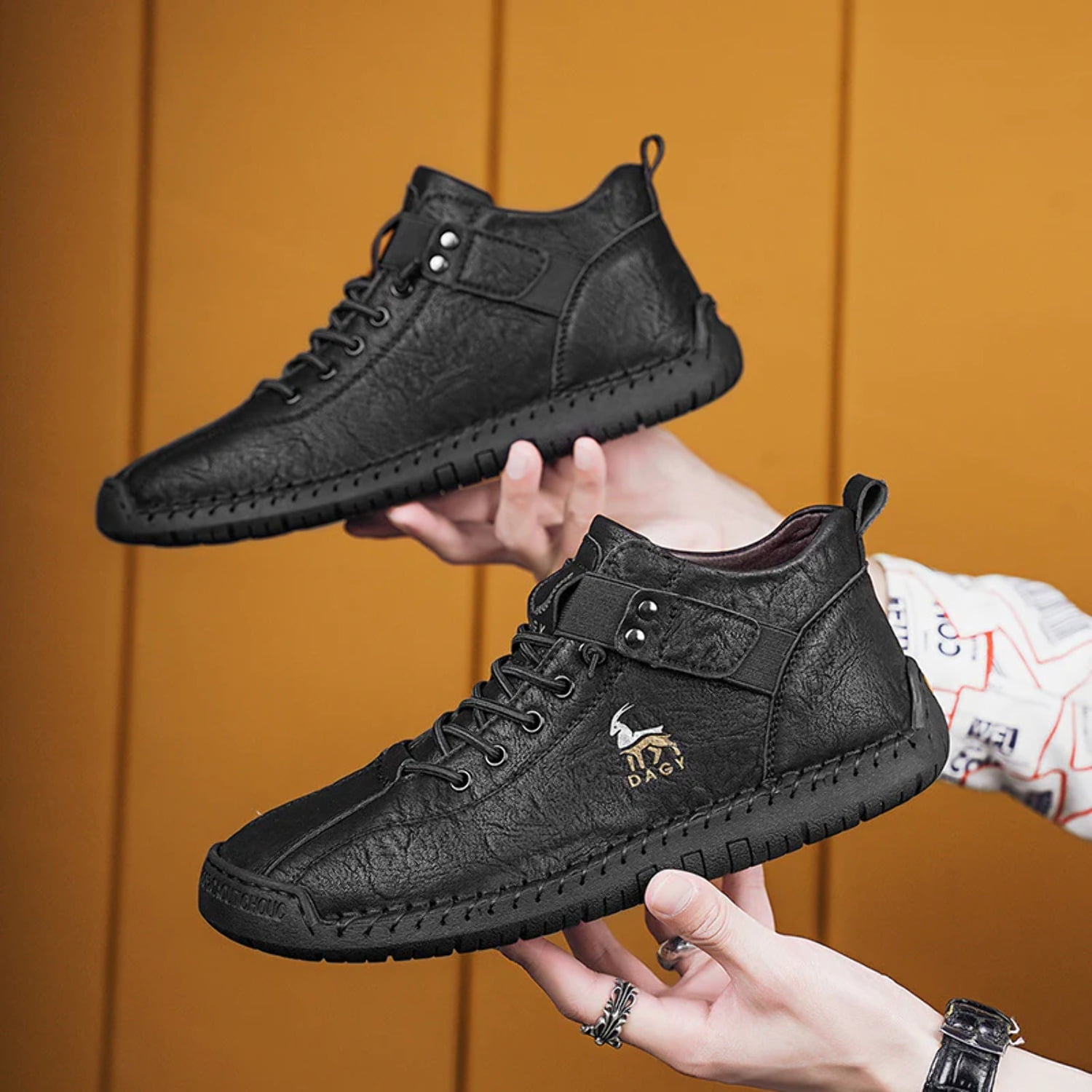 mens velcro high tops