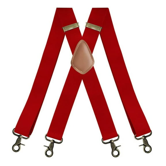 Fashion Men Suspenders with Hook Heavy Duty 1.4 Inch Adjustable Elastic Straps X-Back Mens Suspenders
