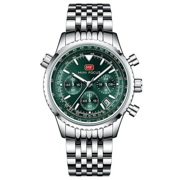 Fashion Men Watches Stainless Steel Luxury Top Brand 30m Waterproof Multifunction Luminous Hands Sport Quartz Wristwatch Golden