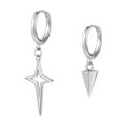 thumbnail image 1 of Fashion Men Women Metal Hoop Cross Drop Dangle Ear Studs Party Earrings I9J1, 1 of 5