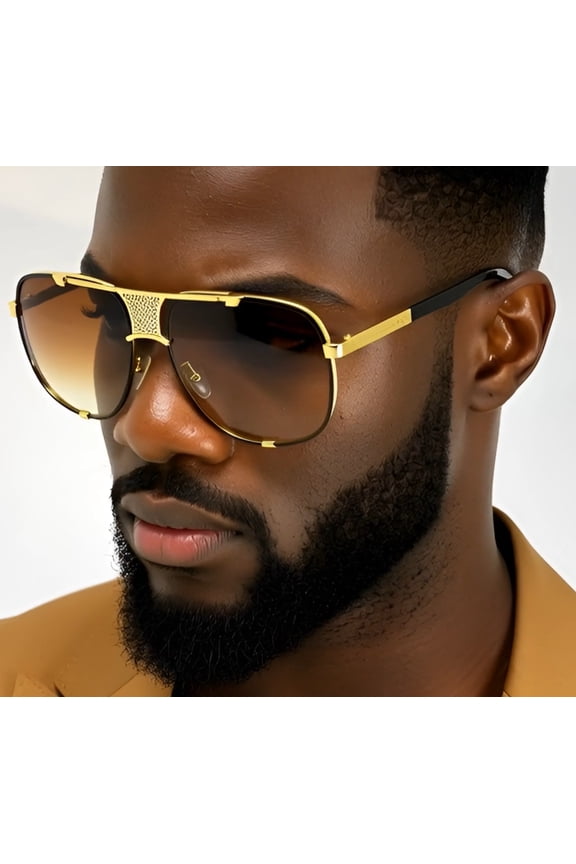 Fashion Men Women Sunglasses Square Classy Outdoor Beach Brown