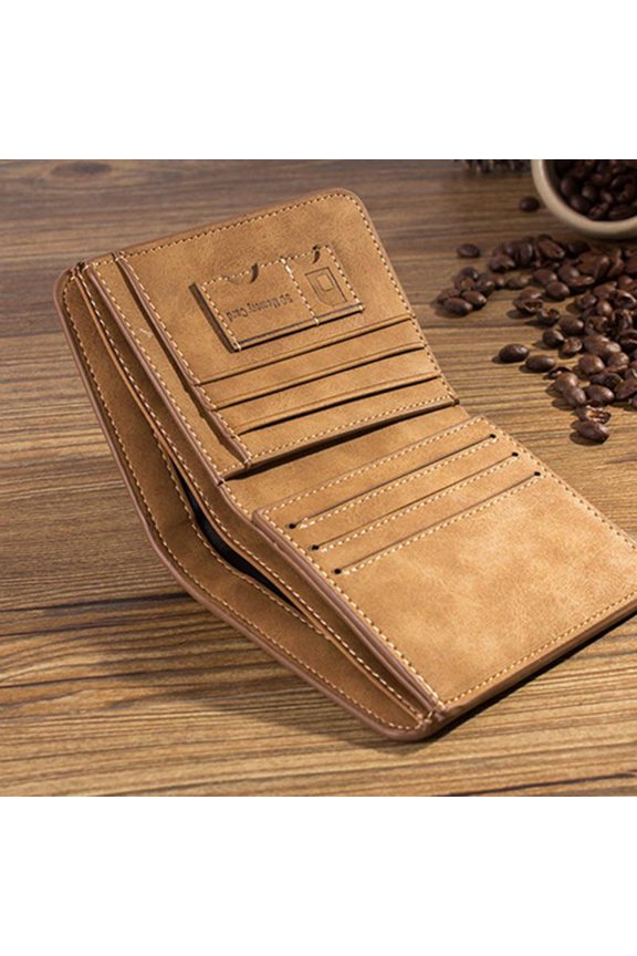 Fashion Men's Business Foldable Wallet Leather Billfold Credit Card/ID Holders Inserts Coin Purses Wallets