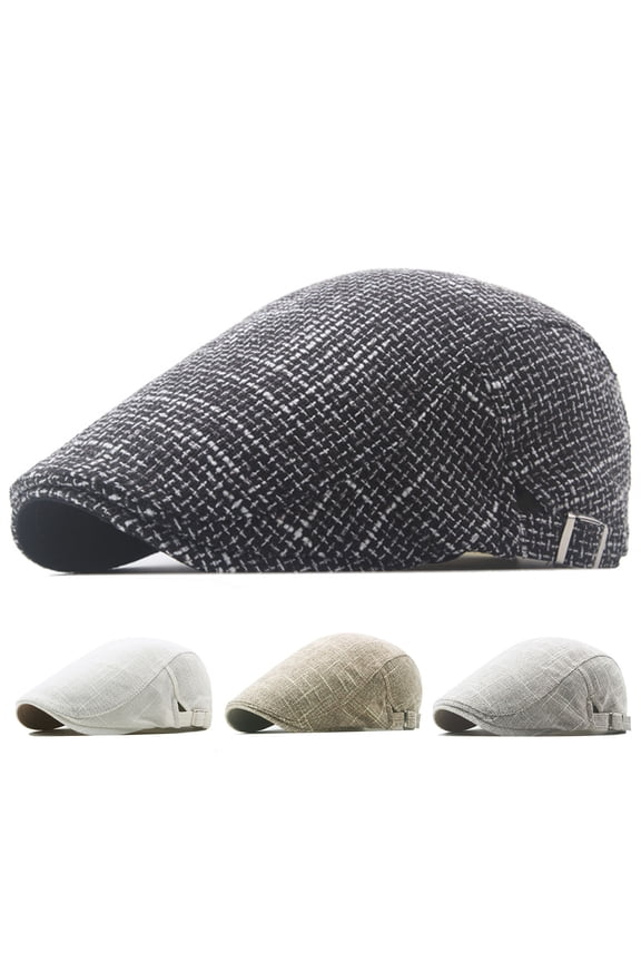 Fashion Men's Classic Painter Hat Cotton Flax Newsboy Ivy Hat