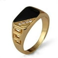 thumbnail image 1 of Fashion Men's Classic Square Alloy Oil Ring, 1 of 1