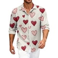 thumbnail image 1 of Fashion Men's Shirt Button Down Shirt Casual Shirt Long Sleeve Lapel Street Daily Clothes Casual Comfortable Tops, 1 of 6