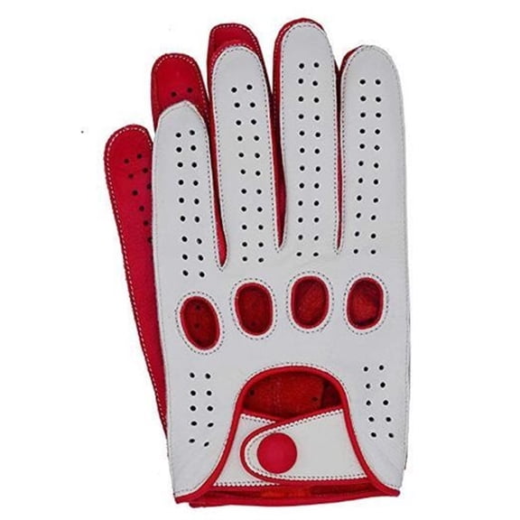 Fashion Mens Leather Gloves Full Finger Breathable Non Unlined Slip Driving Gloves New Male Mitten ,Secure Grip