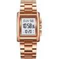 thumbnail image 1 of Fashion Mens Watches Digital Watch Stainless Steel Casual Sport Waterproof Rectangle Watches with Luminous Display, 1 of 8
