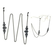 Fashion Metal Eyeglass Chain Black Eyewear Retainer Cord Glasses Chains Lanyards