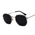thumbnail image 1 of Mens Sunglasses Metal Frame UV400 Protection Lightweight Fashion Glasses Universal Style Literary Glasses Plus, 1 of 1