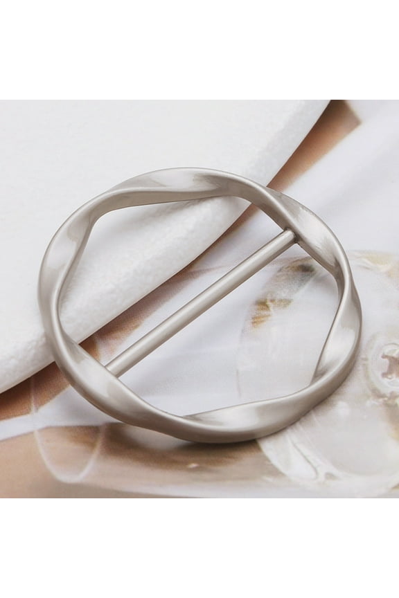 Fashion Metal Japanese Button, Versatile Adjustable Knot Buckle, Multi-Purpose T-Shirt Belt Scarf Clasp 7 Colors All-Inclusive Accessory