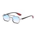 thumbnail image 1 of Large Frame Sunglasses Fashion Eyewear with UV400 Protection Full Frame Sun Resistant Glasses for Women and Men Metal, 1 of 2