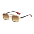 thumbnail image 1 of Large Frame Sunglasses Fashion Eyewear with UV400 Protection Full Frame Sun Resistant Glasses for Women and Men Metal, 1 of 2