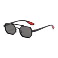thumbnail image 1 of Large Frame Sunglasses Style Eyewear Non Polarized UV400 Protection Full Frame Metal Unisex Casual Sun Glasses, 1 of 2