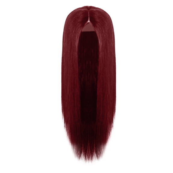 Fashion Middle Part Lace Front Straight Synthetic Wig For Women Long Hairstyle