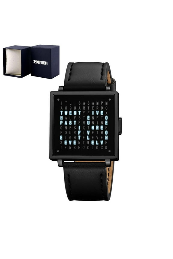 Fashion Military Digital Sport Watch for Men, LED Light Outdoor Electronic Wristwatch with Stainless Steel Band, 30M Water Resistant